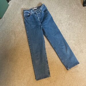 Levi’s Ribcage Straight Women's High-Rise Blue Jeans size 25 (length 27”)